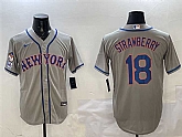 Men's New York Mets #18 Darryl Strawberry Grey 2025 Spring Training Cool Base Stitched Jersey,baseball caps,new era cap wholesale,wholesale hats